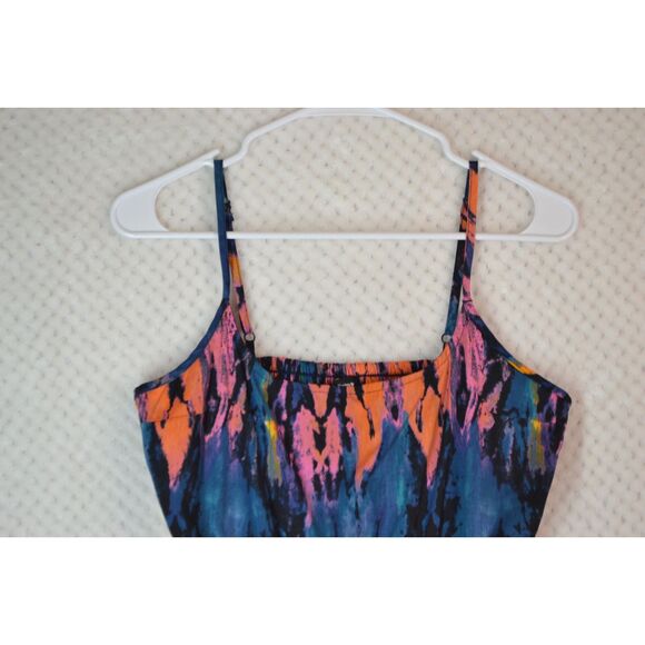 Hurley Hazel Women's Medium Blue Spaghetti Strap Skater Dress - Picture 12 of 13